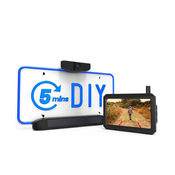 Solar1 480P Battery Powered Reversing Camera and 5" Monitor for Car & Truck