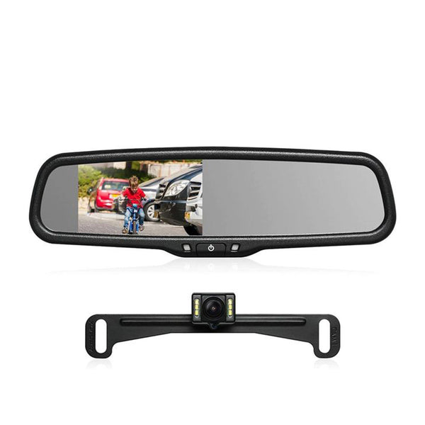 T2 480P Wired Rear View Mirror Backup Camera for Car, Truck and RV